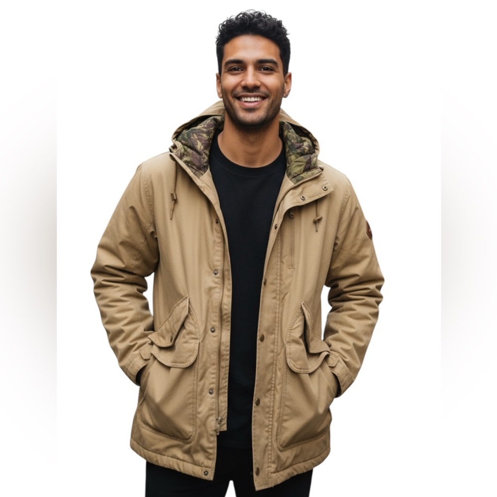 BURTON Men’s Sherman Snowboard Jacket in Tan Sz S